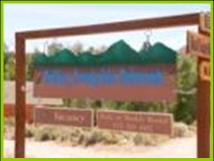 Front Sign for Bullion Creekside Retreat near Marysvale Utah