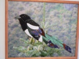 Magpie dure pietre picture made with beautiful stones from Utah