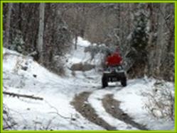 winter trail to Bullion Falls
