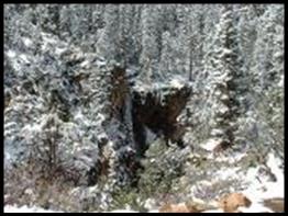 Bullion Falls in winter near Marysvale Utah and the Paiute Trail